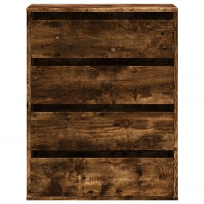 vidaXL Ladekast 60x41x76 cm bewerkt hout gerookt eikenkleurig