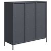 vidaXL Hoge kast 101,5x39x103,5 cm staal antracietkleurig