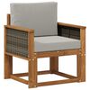 vidaXL Buiten Midden Sofa Massief Acaciahout Naturel