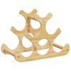 vidaXL Wijnrek voor 6 flessen 35x18x25,5 cm bamboe