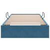 vidaXL Opslag bed met hoofdeinde Donkerblauw 90 x 190 cm Fluweel