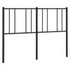 vidaXL Vervangend hoofdbord metaal zwart 140 cm
