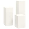 vidaXL Plantenstandaard 3 pcs Wit Staal