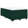 vidaXL Boxspring met matras fluweel donkergroen 120x200 cm