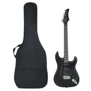 vidaXL Gitaar voor beginners elektrisch met tas 4/4 39" zwart