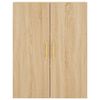 vidaXL Hoge kast 69,5x34x180 cm bewerkt hout sonoma eikenkleurig