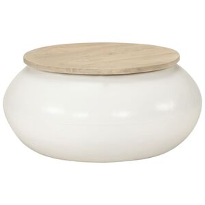 vidaXL Salontafel 51x51x27 cm massief mangohout