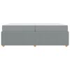 vidaXL Bedframe met matras Lichtgrijs 200 x 200 cm Stof