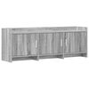 vidaXL TV-kast 130 x 33 x 47 cm Grijs Sonoma Bewerkt hout