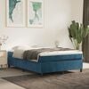 vidaXL Boxspring bed 140x200 cm fluweel donkerblauw