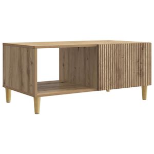 vidaXL Salontafel Artisanaal eiken 90 x 50 x 40 cm Bewerkt hout