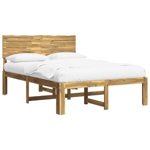 vidaXL Tweepersoonsbed met hoofdeinde ROSTOCK Wit 150 x 200 cm
