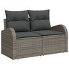 vidaXL Tuin Sofa Set 9 pcs Grijs poly rattan