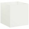 vidaXL Plantenbak Wit 25 x 25 x 25 cm Koudgewalst staal