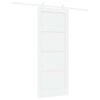 vidaXL Schuifdeur Wit 83 x 202 cm Massief grenenhout