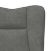 vidaXL Fauteuil Donkergrijs 63 x 67 x 94 cm Fluweel