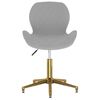 vidaXL Eetkamerstoelen draaibaar 4 st fluweel lichtgrijs