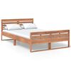 vidaXL Bedframe massief teakhout 120x200 cm