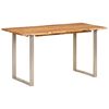 vidaXL Eettafel 140x70x76 cm massief acaciahout