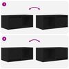 vidaXL Tv-kasten 60x31x25,5 cm spaanplaat zwart eikenkleurig
