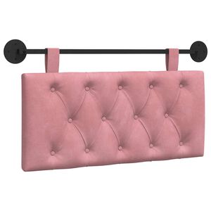vidaXL Hangend Hoofdeinde Wandgemonteerd Roze 90 x 55 x 7 cm Fluweel