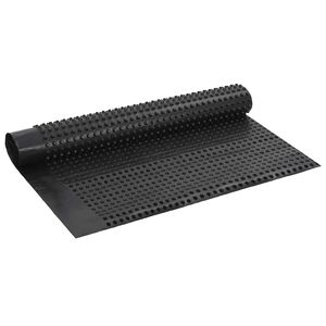 vidaXL Gewelfde Drainageplaat Zwart 1 x 20 m HDPE