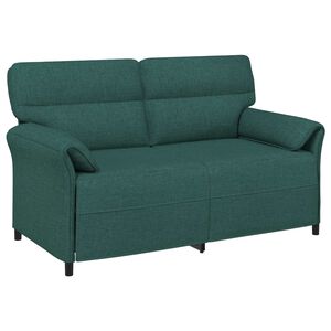 vidaXL Bank 100% polyester metalen frame MDF, Multiplex