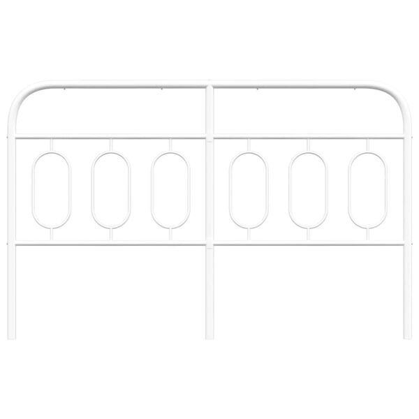 vidaXL Hoofdbord 140 cm metaal wit