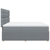 vidaXL Boxspring met matras stof lichtgrijs 180x200 cm