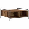 vidaXL Salontafel Oud hout 90 x 90 x 41 cm Bewerkt hout