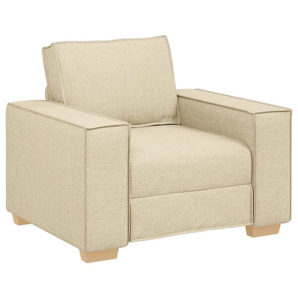 vidaXL Sofa Stoel Cr&egrave;me 60 cm Stof