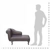 vidaXL Chaise longue kunstleer bruin