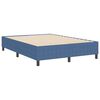 vidaXL Platform bedframe Blauw 140 x 190 cm Katoen Stof