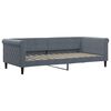 vidaXL Slaapbank 90x200 cm fluweel donkergrijs