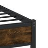 vidaXL Bedframe zonder matras metaal gerookt eikenkleurig 160x200 cm