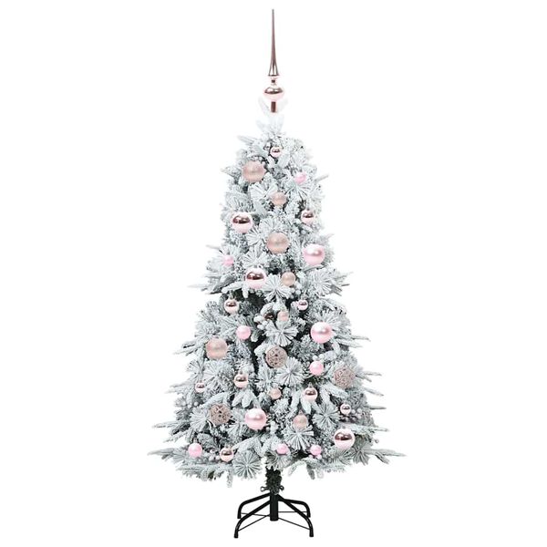 vidaXL Kunstmatige Inklapbare Kerstboom Wit 120 cm PE en PVC