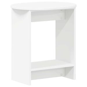 vidaXL Bijzettafel Wit 50 x 39,5 x 55 cm Bewerkt hout
