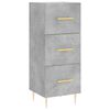 vidaXL Dressoir 34,5x34x90 cm bewerkt hout betongrijs