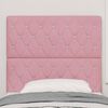 vidaXL Hoofdbord met hoofdeinde Roze 90 cm Nep Leer