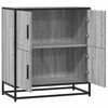 vidaXL Dressoir 68x35x76 cm bewerkt hout grijs sonoma eikenkleurig