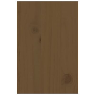 vidaXL Monitorstandaard 81x20x30 cm massief grenenhout honingbruin