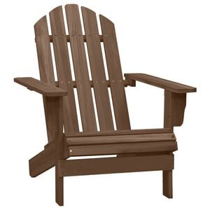 vidaXL Tuinstoel hout bruin