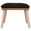 vidaXL Voetenbank 45x29,5x35 cm stof en kunstleer zwart