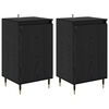 vidaXL Dressoir 2 st Zwart Eiken 40 x 35 x 70 cm