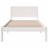 vidaXL Bedframe Wit 80 x 200 cm Massief grenenhout
