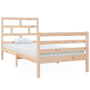 vidaXL Bedframe massief grenenhout 90x200 cm