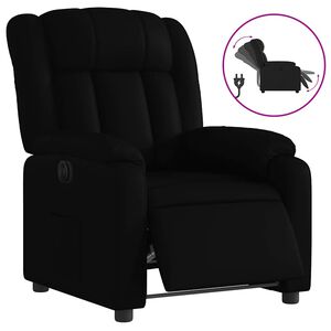 vidaXL Fauteuil elektrisch verstelbaar kunstleer zwart