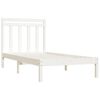 vidaXL Bedframe massief hout wit 100x200 cm