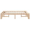 vidaXL Bedframe Bruin 135 x 190 cm Massief grenenhout