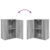 vidaXL Tv-meubelset Wandgemonteerd 4 pcs Grijs Sonoma Bewerkt hout